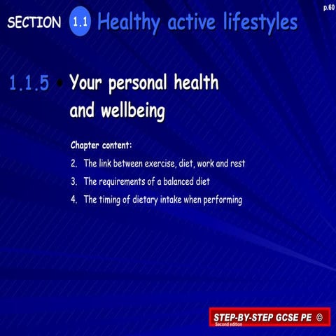 1.1.5 your personal health and wellbeing