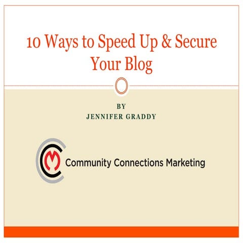 10 Ways to Speed Up and Secure your WP Site