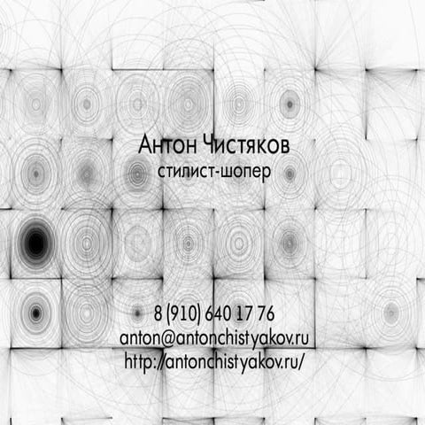 Anton Chistyakov. Personal Shopper