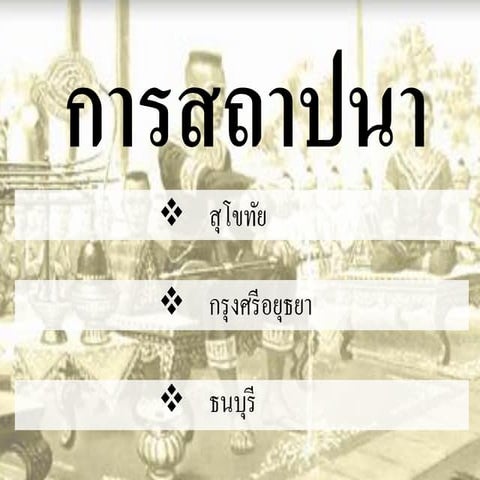 กลุ่ม 1 การสถาปนา