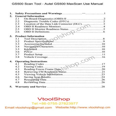 GS500 Scan tool ,as you know!