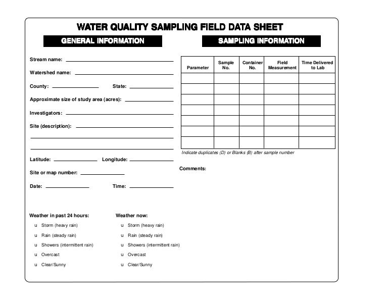 Water Sampling