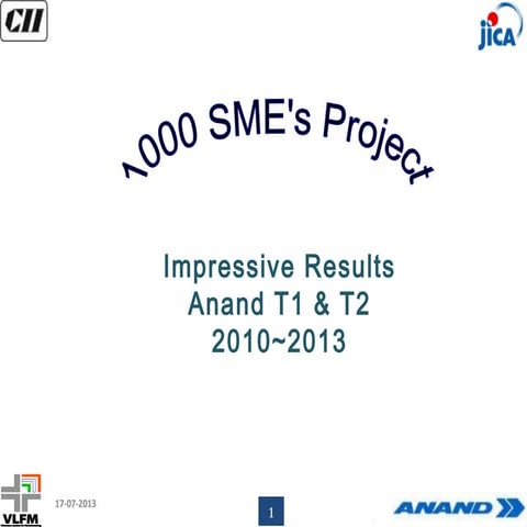 A Successful Case Study Presentation on Visionary SME Programme by  Anand Aut...