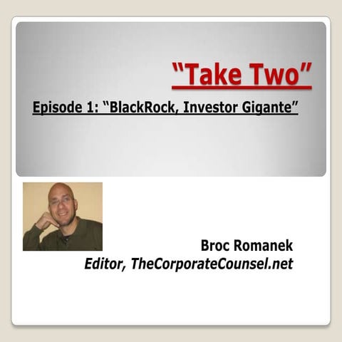 Take Two: BlackRock - Investor Gigante | PPTX