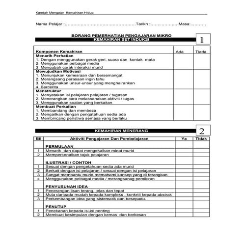 1.set induksi & menerang