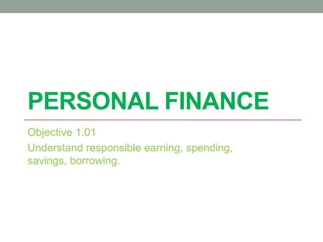 Personal Finance 1.01 PPT