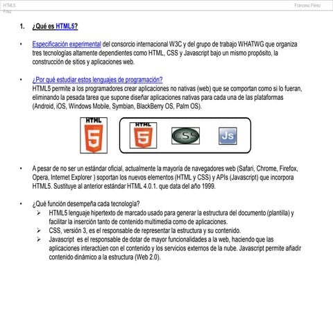Html y html5 | PPTX