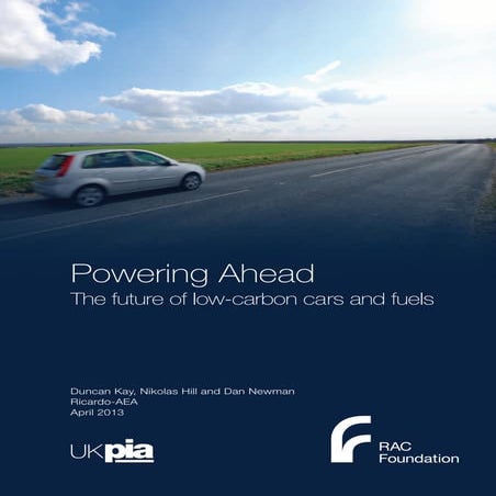 Powering Ahead - the future of low carbon cars