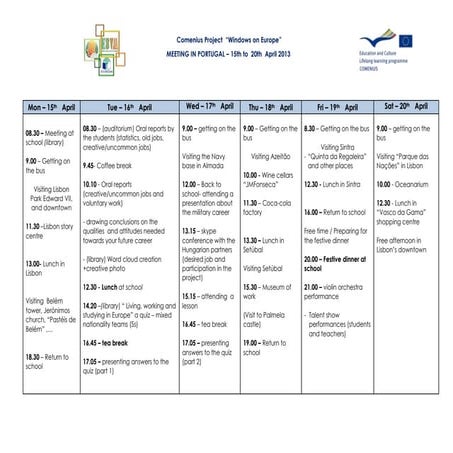 1.portugal 2meeting programme