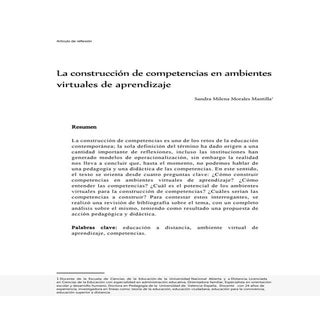 1. la construccion de competencias ...