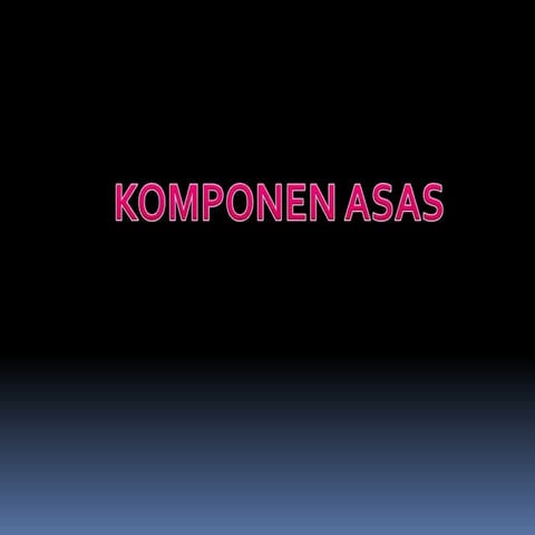 1. kompenan asas penghawa dingin