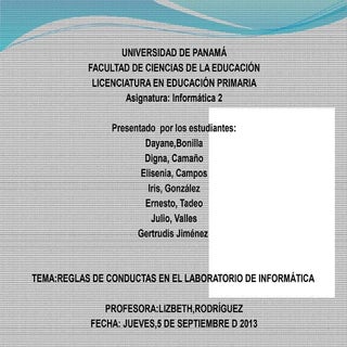 1. reglas de conducta en el laborat...