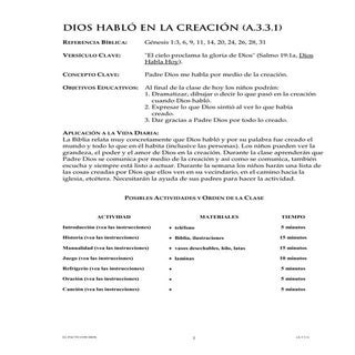 1. dios hablo en la creación