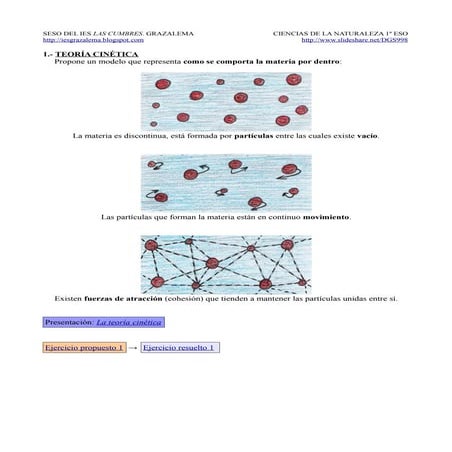 1.- Teoría cinética