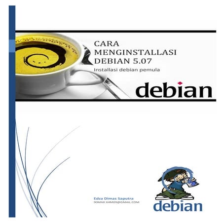 1. installasi debian ( berbasis text )