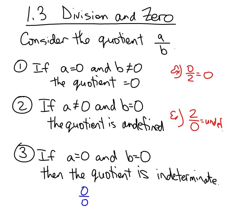 1.3 division and zero