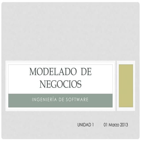 1. modelo de negocios