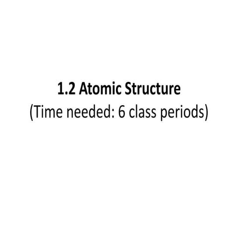 1.2 atomic structure | PPTX