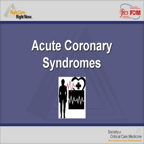 Acute coronary syndrome management