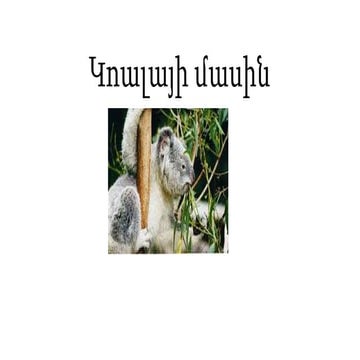 Կոալայի մասին | PPT