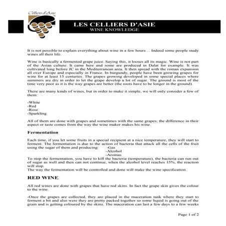 1. wine knowledge | DOC