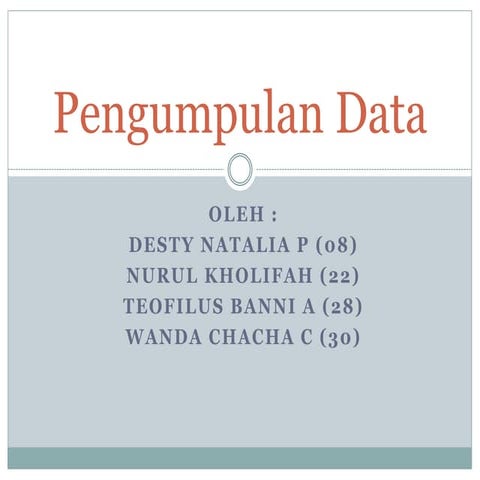 1. pengumpulan data sosiologi