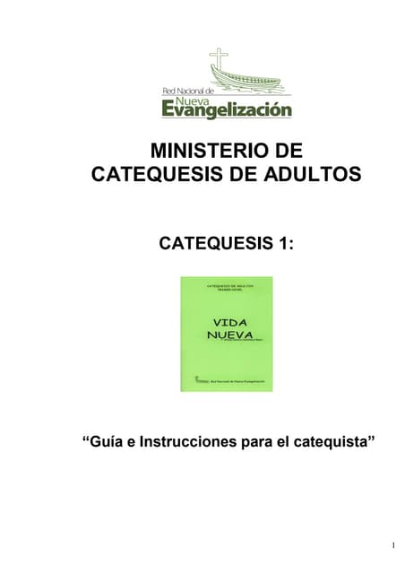 1. vida nueva  guía e instrucciones catequista-