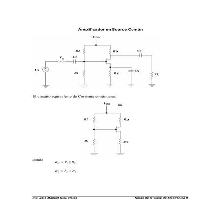 Amplificador Source Comun