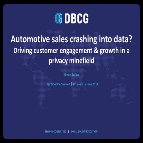 Automotive sales crashing into data?  Driving customer engagement & growth in...