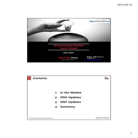 7th SDN Expert Group Seminar - Session1