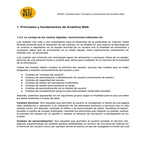 1.4 La ventaja de los medios digitales: herramientas habituales (II)