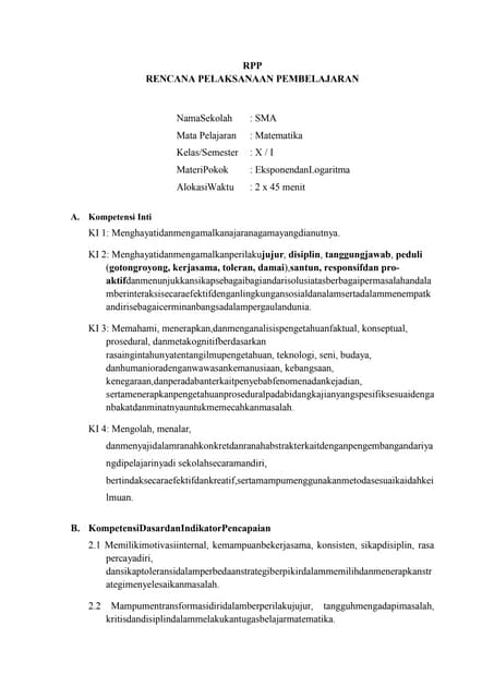 1 Eksponen Dan Logaritma Pdf 1 Eksponen Dan Logaritma Pdf