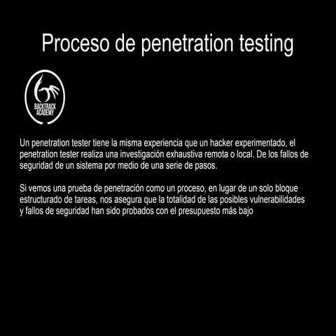 1.  penetration testing