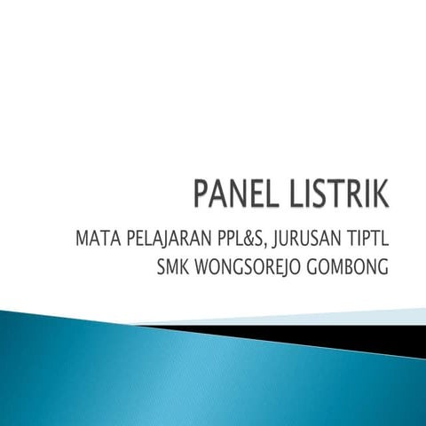 1. panel listrik