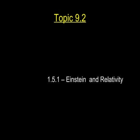 1.5.1   einstein and relativity