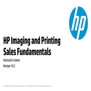 1.1 hp imaging and printing sales fundamentals