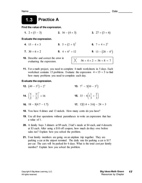 1 3 A Practice