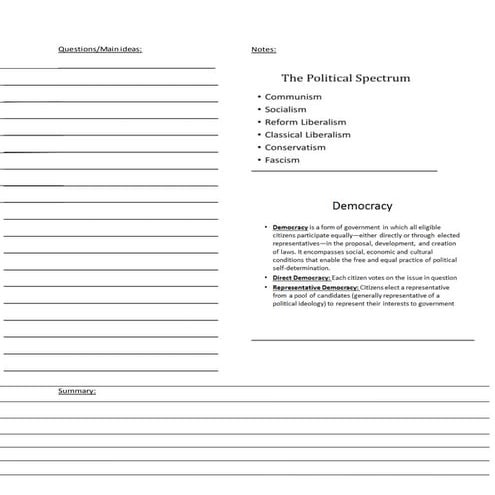 1.1 political systems