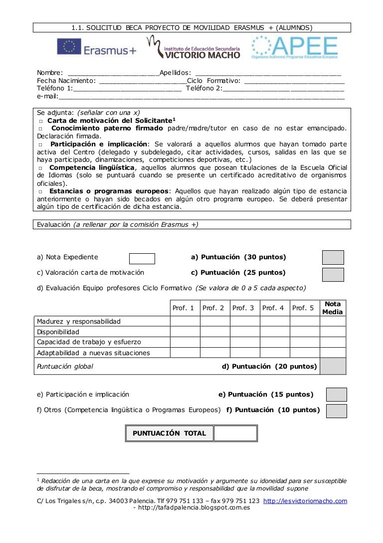 40+ Mejores Colecciones Carta De Motivacion Erasmus Modelo 