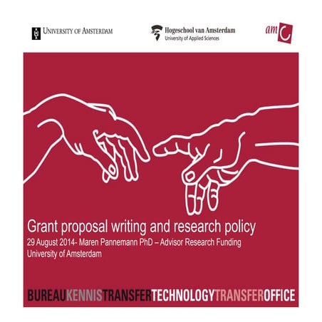 1. Grant Proposal Writing & Research Policy - Maren Pannemann (UvA) | PDF