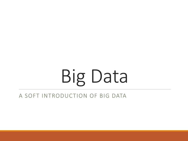 Big data introduction