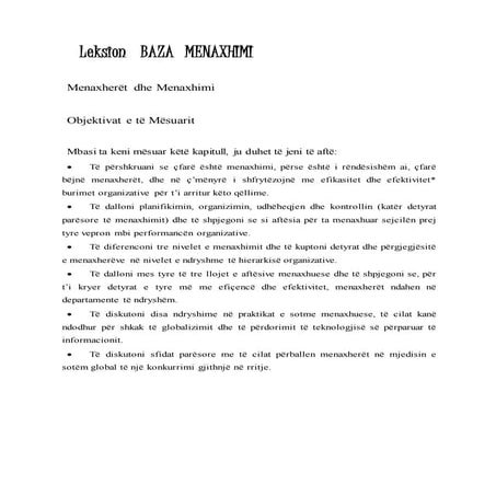 BAZAT E MENAXHIMIT