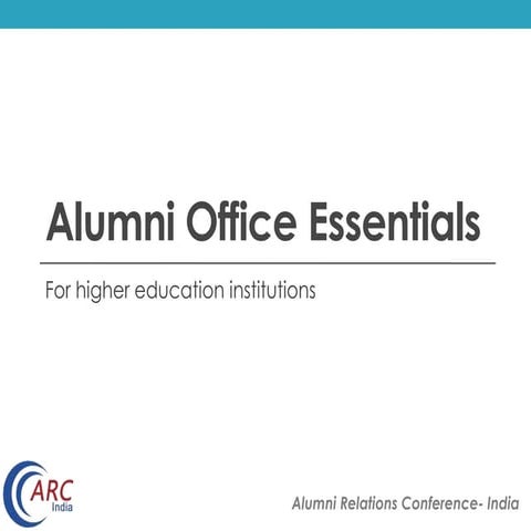 Alumni Office Essentials- Colleges