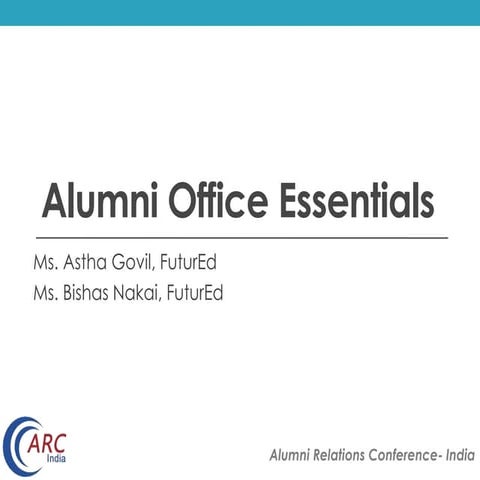 Alumni Office Essentials- Schools