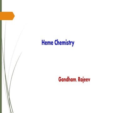 HEME CHEMISTRY