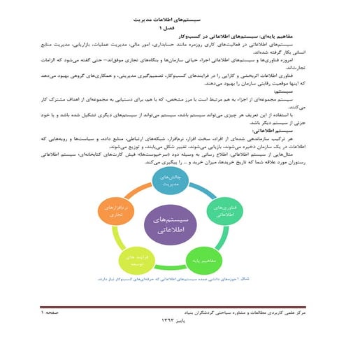 سیستم های اطلاعات مدیریت 1