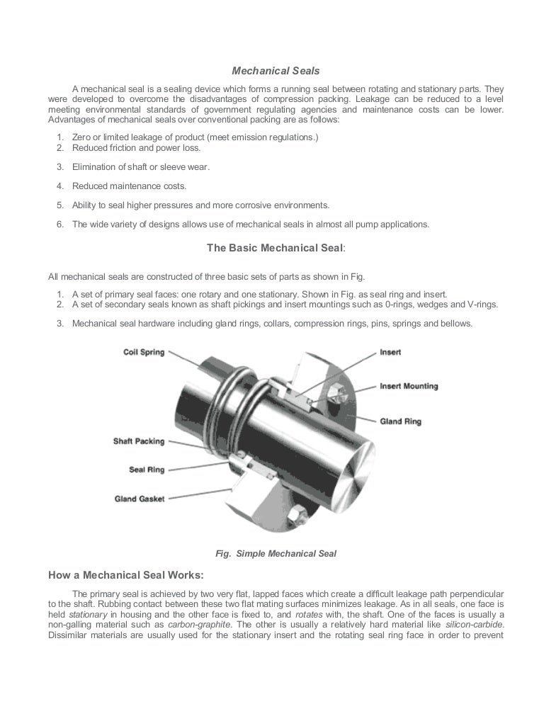 1.seal mechanical seal