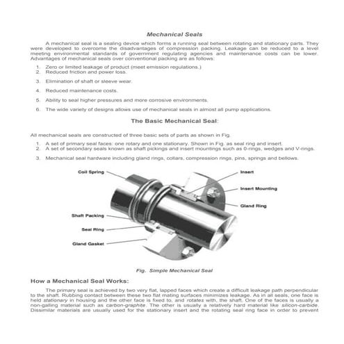 1.seal mechanical seal