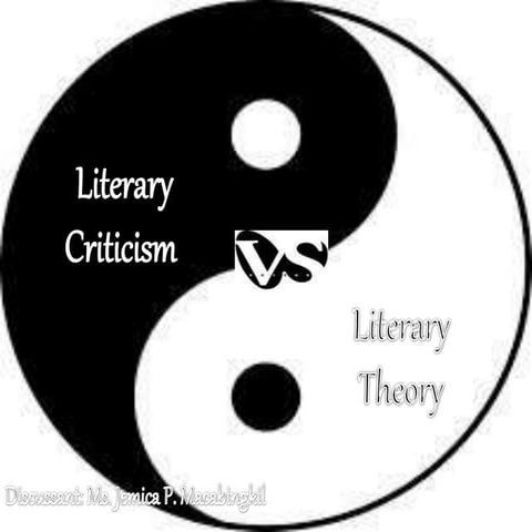1. literary theory vs literary criticism