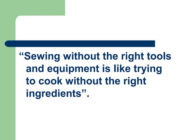 sewing tools and equipments 